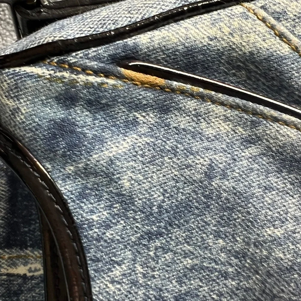 Vintage Christian Dior Denim Saddle Bag - Picture 12 of 15
